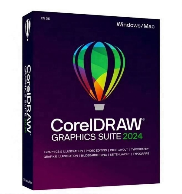 24hours/7 CorelDRAW Graphics Suite 2024 Genuine Bind License Legit Vector Drafting and Design Software Support Update