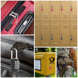 Candado de Combinación de Aluminio Sólido con 4 Códigos, Candado de Equipaje Duradero con Contraseña de 3 Dígitos de Alta Seguridad Antirrobo con Logotipo Personalizado - Product Image 6