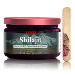 Fulvik asit eser mineraller ile Shilajit reçine orijinal sibirya saf Shilajit hümik asit takviyesi desteği Metabo