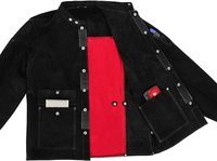 OEM Veste de travail de sécurité en cuir robuste et résistante à la chaleur et aux flammes