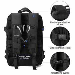 Manufacturer Custom Logo New Large Expandable Waterproof Usb Charging Business <b>Laptop</b> Travel <b>Backpack</b> <b>for</b> Men <b>Women</b> - Product Image 4