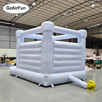 Château gonflable commercial bleu pastel pour mariage, structure gonflable pour enfants et location de fêtes