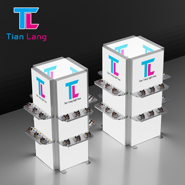 TianLang Portable 120mm Acrylic LED Light Box for Restaurant and Fabric Advertising