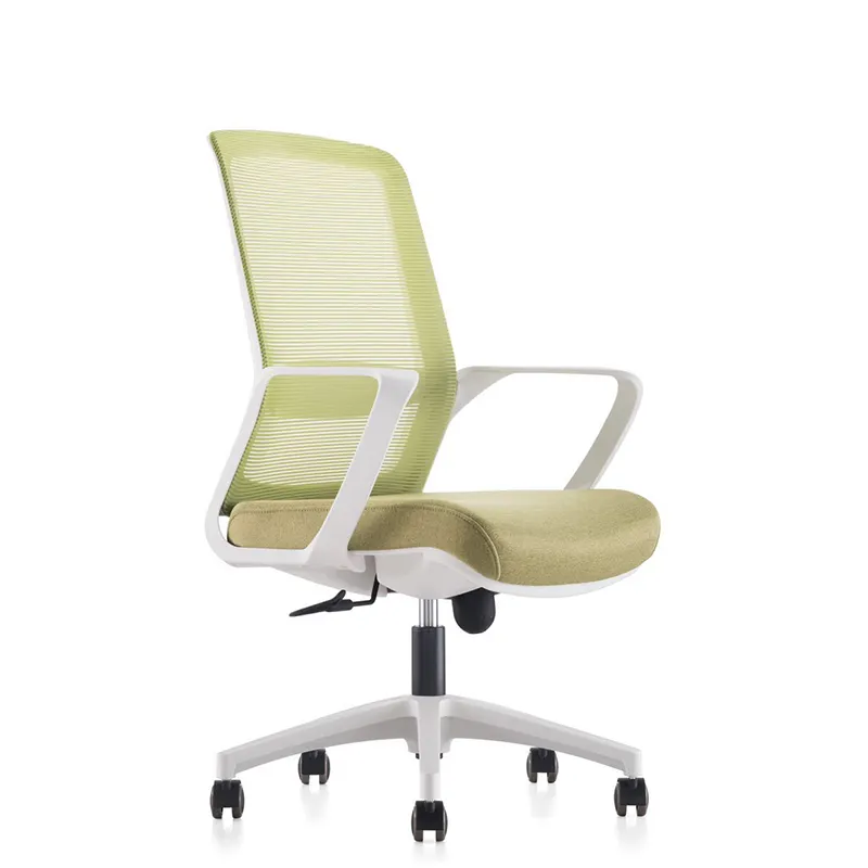 2021 yeni seri üretim ekonomik isteğe bağlı renk orta geri örgü büro sandalyeleri proje ofis mobilyaları 360 döner Modern