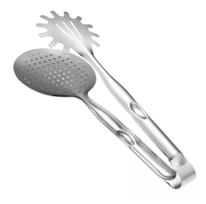 Pince de filtration d'huile de friture en acier inoxydable DFT23, pince alimentaire creuse, pince à steak, spatule à poisson, pelle à barbecue, gadgets de cuisine - Product Image 1