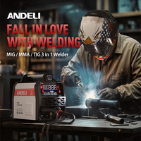 ANDELI 110V/220V MIG-135 Plus Machine à souder MIG/MMA/TIG Lift LED