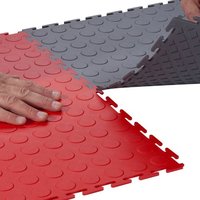 Baldosas de PVC entrelazadas antideslizantes modernas para pisos de garaje