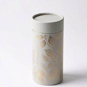 Boîte cylindrique ronde en carton rigide avec poignée en ruban de luxe pour l'emballage de parfums, de brumes parfumées, logo personnalisé - Product Image 3