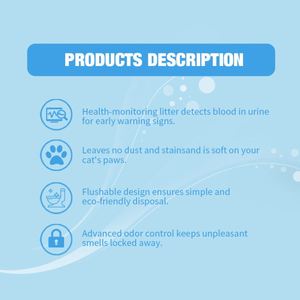 Échantillons Gratuits Litière pour Chat 100% Naturelle Contrôle des Odeurs Très Absorbante Surveillance de la Santé Litière pour Chat en Tofu - Product Image 2