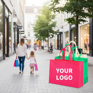 Bolsas Personalizadas de Estilo Clásico, No Tejidas, con Logotipos, Impresión <span class=keywords><strong>Digital</strong></span>, Colores Mezclados, Embalaje Reforzado para Llevar Zapatos y Compras - Product Image 6