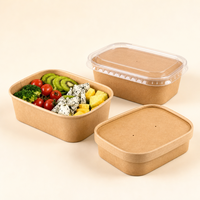 Boîte à lunch en papier jetable avec étiquette et taille personnalisables, écologique, sans danger pour les aliments, style traditionnel pour restaurants et hôtels