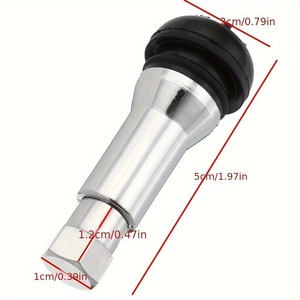 Válvula sin cámara TR414AC de goma con núcleo de latón para neumáticos de coche, estándar americano - Product Image 4