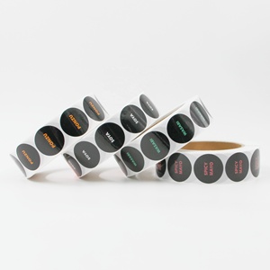 Vòng nhãn tùy chỉnh Dịch vụ in ấn thực phẩm không thấm nước dán tên nhãn nhỏ vòng tròn hình dạng nhãn cho gia vị chai - Product Image 2