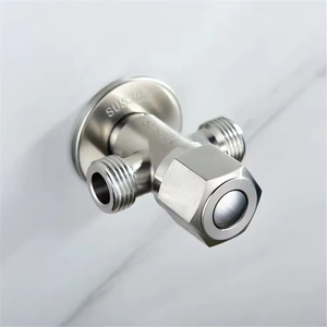 Válvula Angular de 2 Vías de Acero Inoxidable SUS304 Moderna, Válvula de Cierre de Doble Salida para Inodoro, Bidé, Baño, Cocina, Venta al por Mayor de Fábrica - Product Image 3