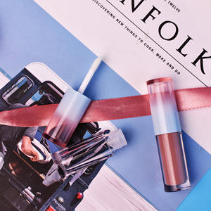 空のミニグラデーションピンクブルー2.5mlリップグロスコンテナリップティントボトルメイクアップラウンドリップグロスワンドチューブリップグレーズ - Product Image 6