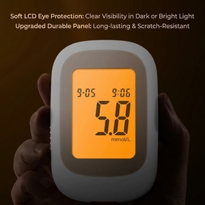 Système portable de surveillance de la glycémie, <span class=keywords><strong>testeur</strong></span> de diabète haute précision avec grand écran pour les soins de santé personnels - Product Image 4