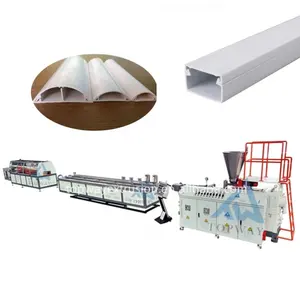 PVC electric cable trunking profile extrusion machinery production line PVC cable wire trunk casing making machineplastic