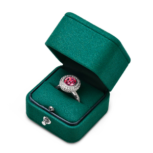 FANXI Jewelry Green Packaging Ring <b>Boxes</b> <b>Black</b> Microfiber Travel Jewelry Storage Box - Product Image 3