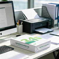 Papel de Copia A4 Blanco Brillante, 500 Hojas, 80 g/m², Papel para Impresora de Oficina, Papel para Copiadora de Doble Cara, Suave, en Paquete Grande