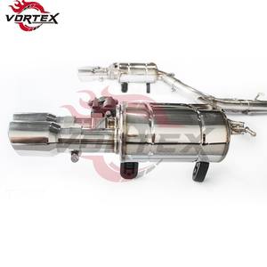 Système d'échappement Catback en acier inoxydable poli miroir Vortex avec télécommande pour AUDI A7 C8 3.0T 2019-2024 - Product Image 6