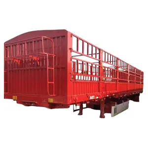 Manufacturer Cargo Carrier Livestock Transport Fence Semi Trailer Warehouse Barn Truck Trailers For Sale