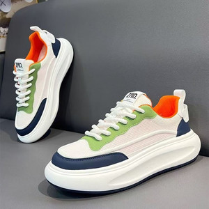 Zapatos Deportivos Retro Modernos y Sencillos para Caminar, con Forro de Malla, Amortiguación de Aire Elástica, Suaves y Transpirables, que Aumentan la Altura - Product Image 3