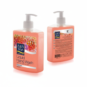 AquaVera 500ml Soft Coral Liquid Hand <b>Wash</b> Antiseptic <b>Soap</b> with Chemical Base Water As Main Ingredient ISO 9001 Certified - Product Image 2