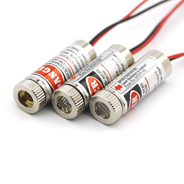 TOPCUS 650nm 5mW Red Laser Diodes Line Module Board Focus Adjustable Laser Head Unit 5V Lasermodul Industrial Grade