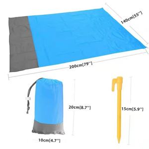 Tapis de pique-nique de plage en polyester facile à transporter, vente chaude d'usine OEM ODM, tapis de pique-nique de poche - Product Image 2