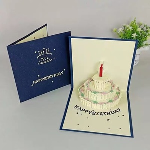 بطاقات تهنئة ثلاثية الأبعاد منبثقة لأعياد الميلاد مع مغلفات - مستلزمات الحفلات والأعياد - Product Image 4