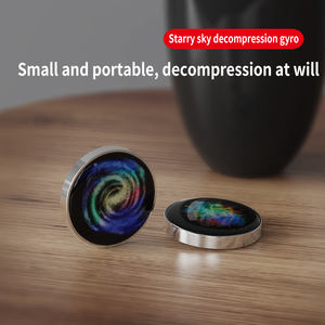 Decompressie Bureau Speelgoed Metalen Vingertop Desktop Anti Stress Koper Kinetische Hand Ontspannen Draaiende Beweging Munt Voor Autisme Adhd - Product Image 2