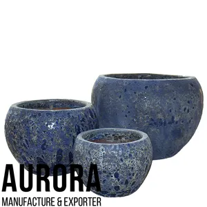 Casa E Jardim Decorativo Moderno Cerâmica Clay Planters Flower Pot Outdoor Embalagem Privada Disponível