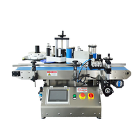 Machines d'étiquetage automatiques de bouteilles rondes en aluminium, en plastique PET, pour boissons, bière, peinture, en usine, sur le bureau