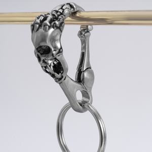 Llaveros de Acero Inoxidable de Calidad, Estilo Hip Hop, Diseño de Fantasma Metálico, Accesorios para Hombres y Mujeres - Product Image 2