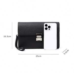 Cartera de Negocios para Hombre de Alta Calidad, Gran Capacidad, Cuero Genuino, Antirrobo, con Bloqueo por Contraseña - Product Image 2