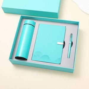 Set de Regalo de Agenda/Diario de Lujo Personalizado de Cuero A5 con Acero Inoxidable, Termo y Logotipo Personalizado Impreso con UV, Ideal para Apreciación al Maestro - Product Image 5