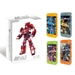 Đồ Chơi <span class=keywords><strong>Robot</strong></span> Biến Hình Máy Câu Chuyện Chiếu Sáng Đa Năng Điện Thoại Di Động Đồ Chơi Biến Hình Điện Thoại Di Động Bằng Nhựa Cho Bé Trai 5 Đến 7 Tuổi - Product Image 3