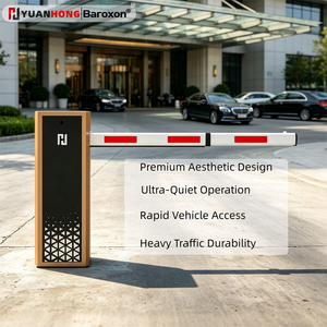 Barrière de stationnement automatique à bras droit/pliant/à clôture avec accès par code/carte/clé/smartphone et affichage LED pour parking - Product Image 1