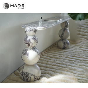 Prix d'usine Décoration intérieure moderne Meubles de luxe Calacatta Viola Marbre <span class=keywords><strong>Bureau</strong></span> Entrée <span class=keywords><strong>Console</strong></span> <span class=keywords><strong>Table</strong></span> pour salon - Product Image 2