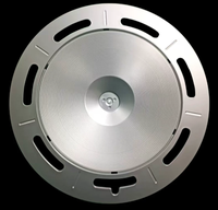 Jantes forgées sur mesure noir brillant édition compétition Aero Disk 16-22 pouces avec couvercle turbofan aérodynamique pour jantes de course Tesla Audi