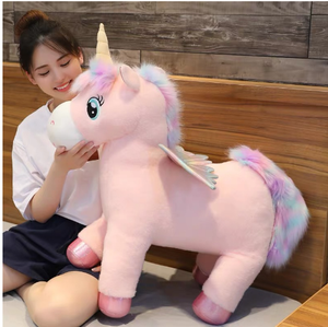 Tuyệt Vời Glow Cầu Vồng Cánh Kỳ Lân Đồ Chơi Sang Trọng Khổng Lồ Unicorn Đồ Chơi Thú Nhồi Bông Búp Bê Fluffy Tóc Fly <span class=keywords><strong>Horse</strong></span> Đồ Chơi Cho Trẻ Em - Product Image 5