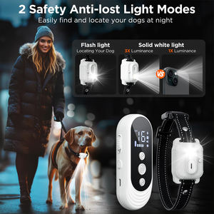 Oplaadbare Waterdichte Anti-Bast Hondentrainingshalsband Met Afstandsbediening Voor Alle Maten Honden Met Veiligheids Pieptrillingen - Product Image 4