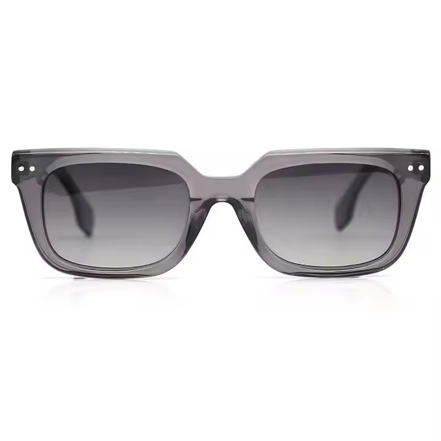 For Fashion Acetate Polarized Sunglasses for Women Luxury Brand with Green and Gray Rectangular Luxury Frames
