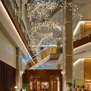 ANNO trong nhà sảnh lớn Trần cao đèn chùm tùy chỉnh thủy tinh bóng nghệ thuật đèn chùm ánh sáng mặt dây chuyền - Product Image 5