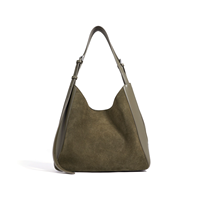 2025 classique dernière marque Designer populaire daim en cuir véritable en gros femmes dame épaule fronde sac à bandoulière sacs à main
