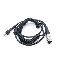 Kabel pemindai kode batang melingkar 8 PIN RJ45 Printers untuk simbol LS3408 & VC5090 printer dengan 3A pengisian cepat pelindung kepang