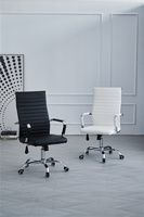 Chaises de Bureau Ergonomiques Pivotantes de Direction, Réglables en Hauteur avec Appui-tête Rabattable, en Métal et Acier, Design Moderne – 30 Jours, 10 kg