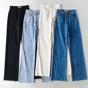 Jeans Femininos de Cintura Alta em Algodão Macio e Confortável para o Outono, Personalizados - Product Image 2
