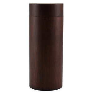Étui à lunettes en bambou, boîte de rangement cylindrique en bois brun foncé pour lunettes de soleil et lunettes, été 2024 BC031 - Product Image 4