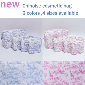 <span class=keywords><strong>Toile</strong></span> <span class=keywords><strong>De</strong></span> <span class=keywords><strong>Jouy</strong></span> Imprimé Animal Style Campagne Français Pochette <span class=keywords><strong>De</strong></span> Voyage À Fermeture Éclair Sac <span class=keywords><strong>De</strong></span> Maquillage En Nylon <span class=keywords><strong>Chinoiserie</strong></span> Pochette À Fermeture Éclair <span class=keywords><strong>Toile</strong></span> Sac Cosmétique - Product Image 5